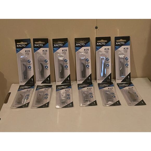 Elmers X-Acto No. 28 Concave Carving Blades 12 Packs of 5 Blades (60 total) - Picture 1 of 8
